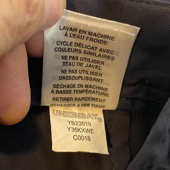 UB Tech Men's Pants Size 40x32 Classic Fit Navy Blue Lightweight Straight Leg - Picture 9 of 10